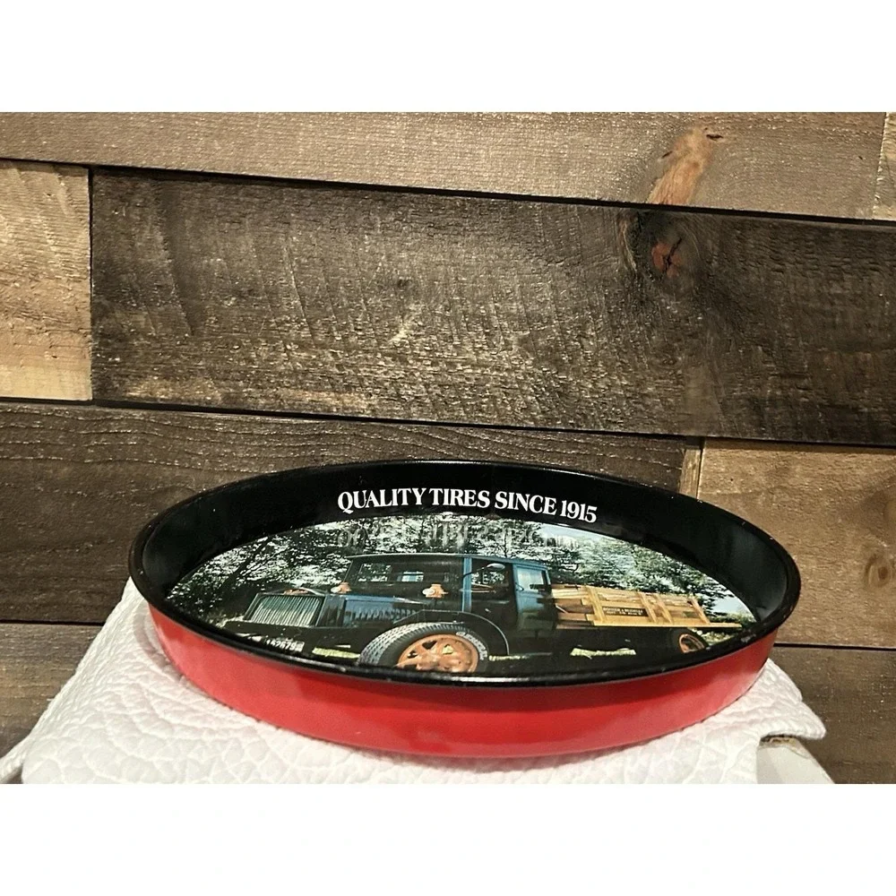 Vintage General Tire Serving Tray 1918 Packard 4-Cylinder‎ Delivery Truck